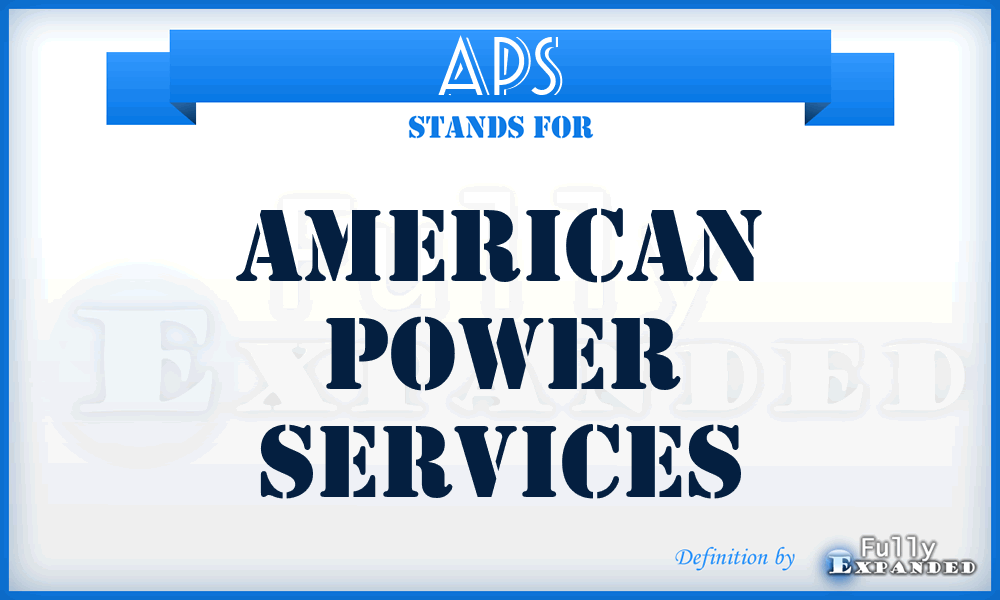 APS - American Power Services
