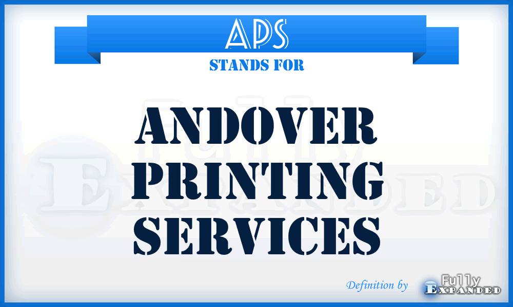 APS - Andover Printing Services