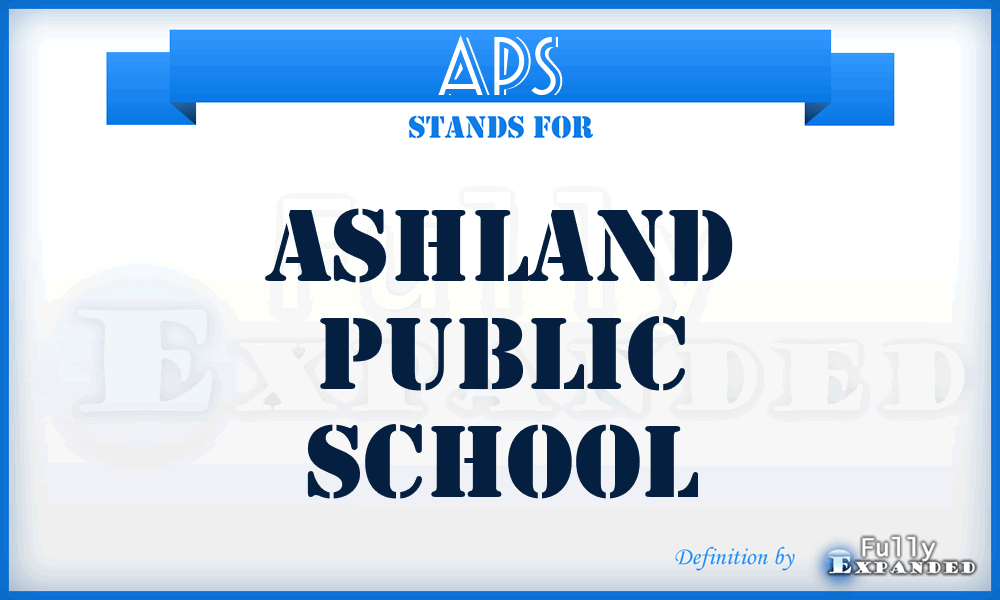 APS - Ashland Public School