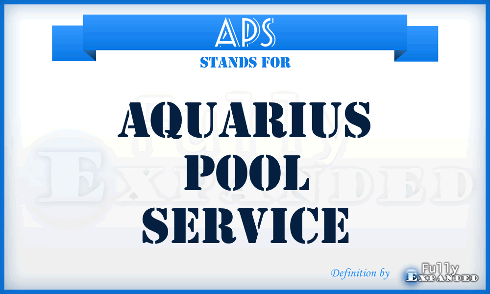 APS - Aquarius Pool Service