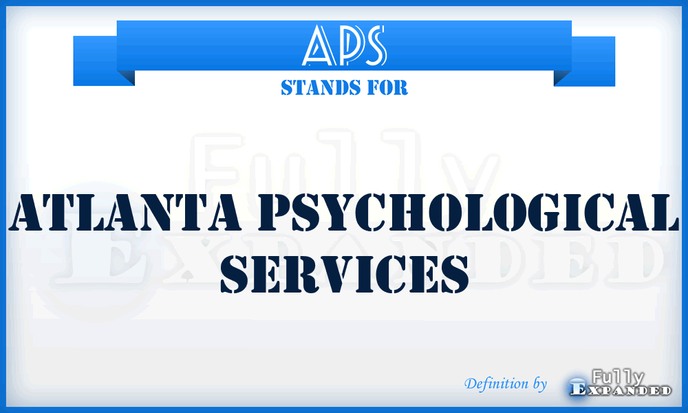 APS - Atlanta Psychological Services