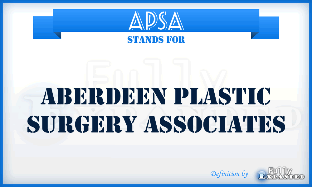 APSA - Aberdeen Plastic Surgery Associates