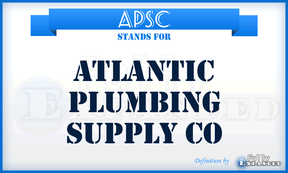 APSC - Atlantic Plumbing Supply Co