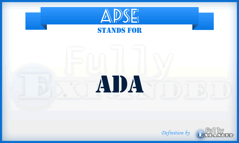 APSE - Ada