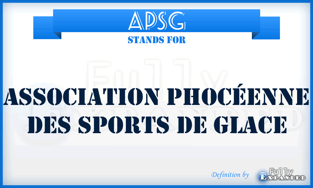 APSG - Association Phocéenne des Sports de Glace