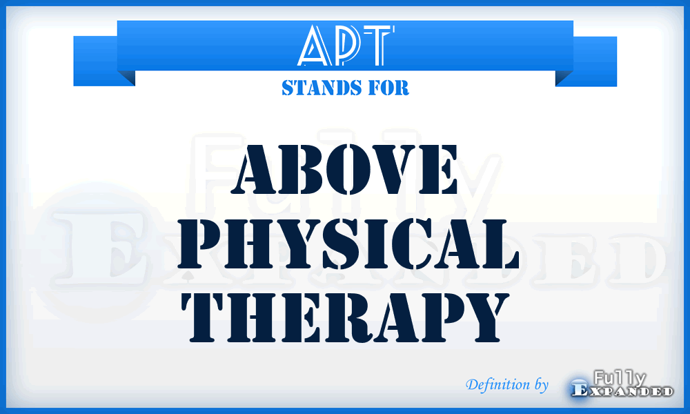APT - Above Physical Therapy