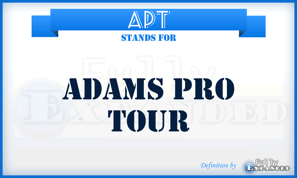 APT - Adams Pro Tour