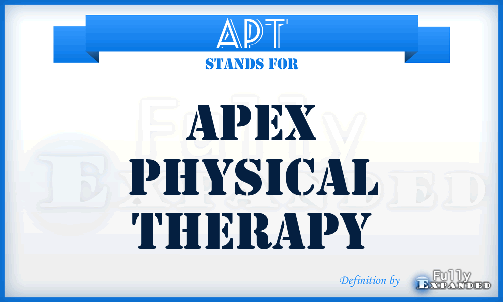 APT - Apex Physical Therapy