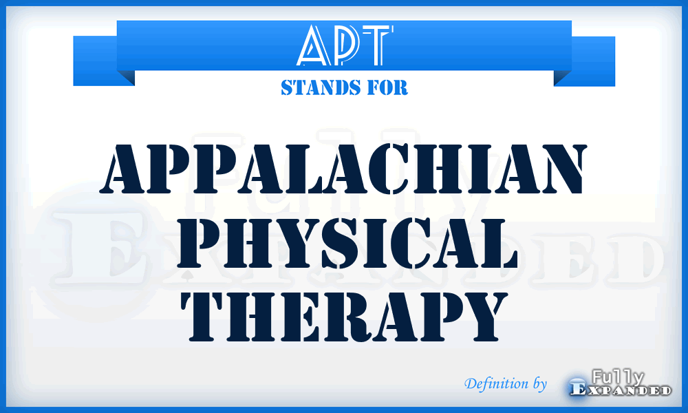 APT - Appalachian Physical Therapy