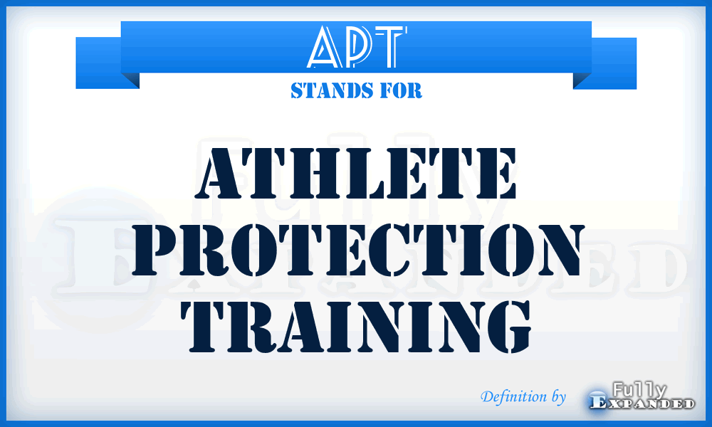 APT - Athlete Protection Training