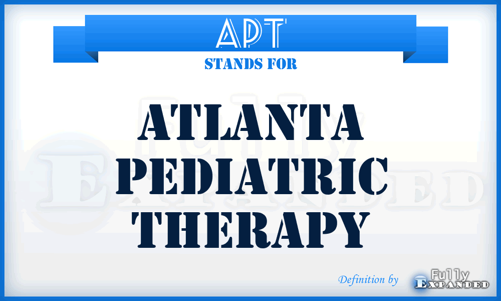 APT - Atlanta Pediatric Therapy