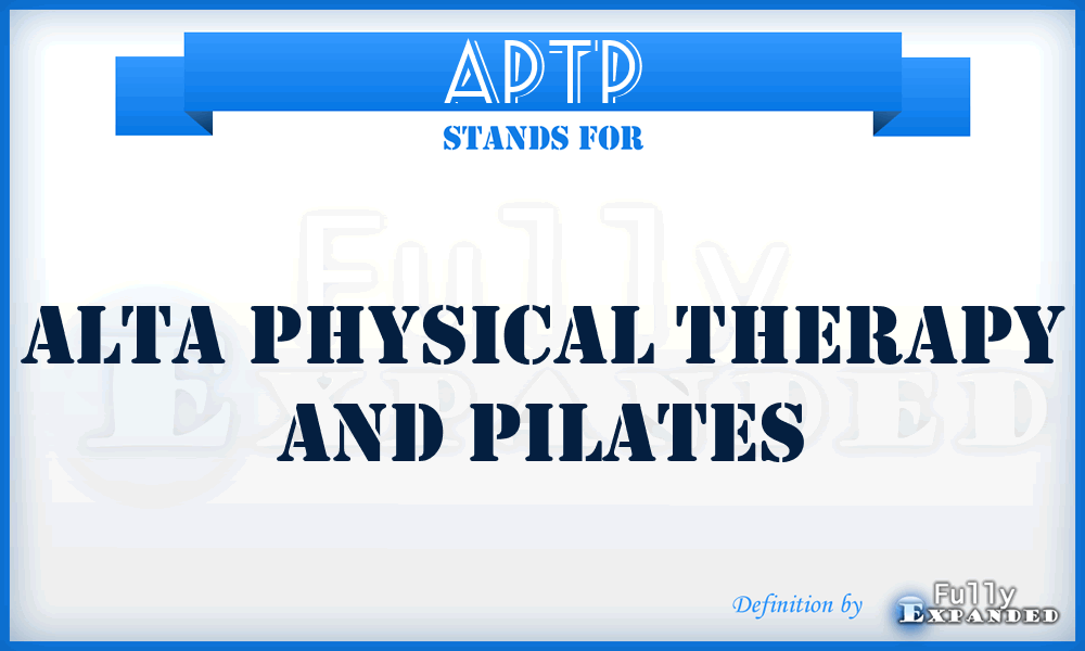 APTP - Alta Physical Therapy and Pilates