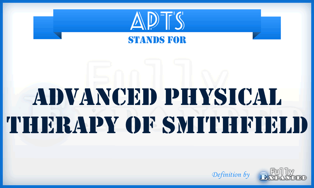 APTS - Advanced Physical Therapy of Smithfield