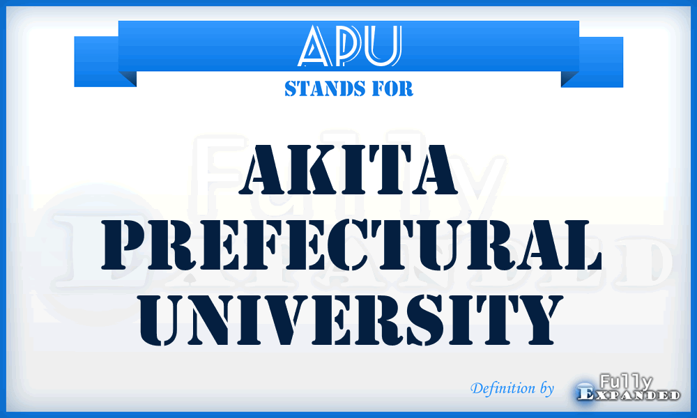 APU - Akita Prefectural University