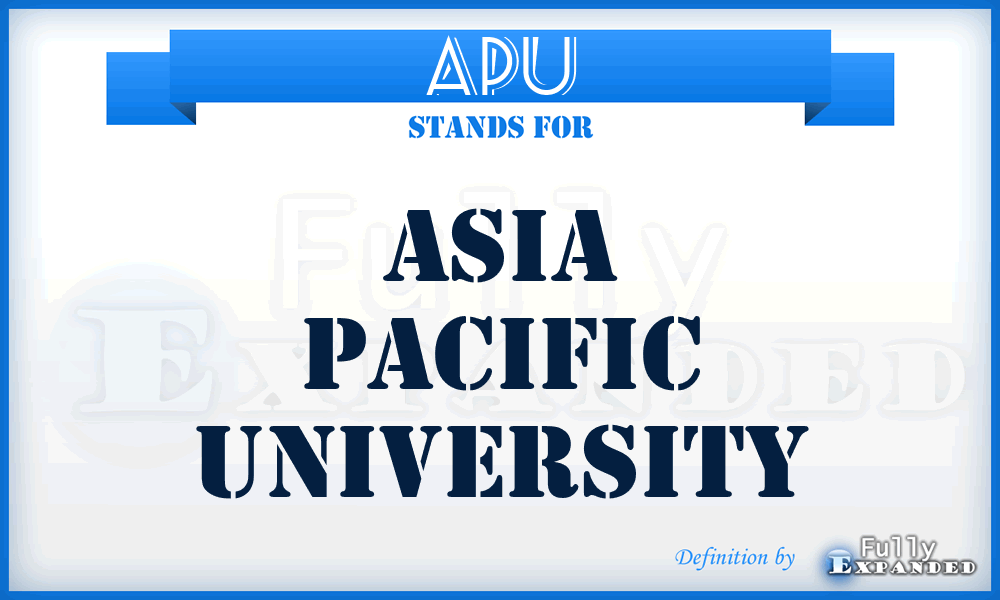APU - Asia Pacific University