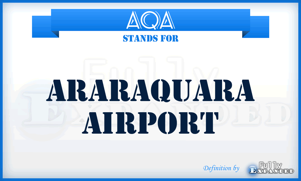 AQA - Araraquara airport
