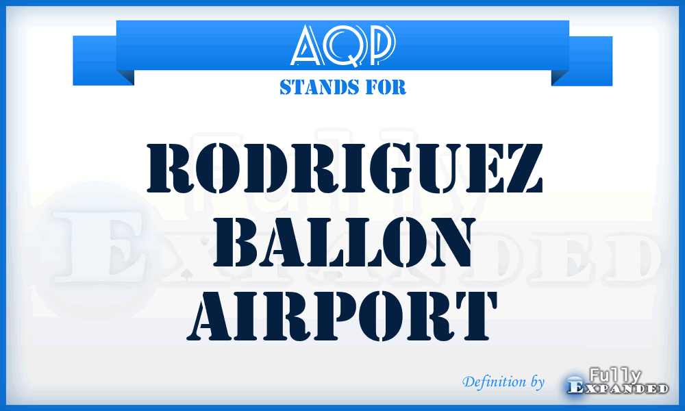 AQP - Rodriguez Ballon airport