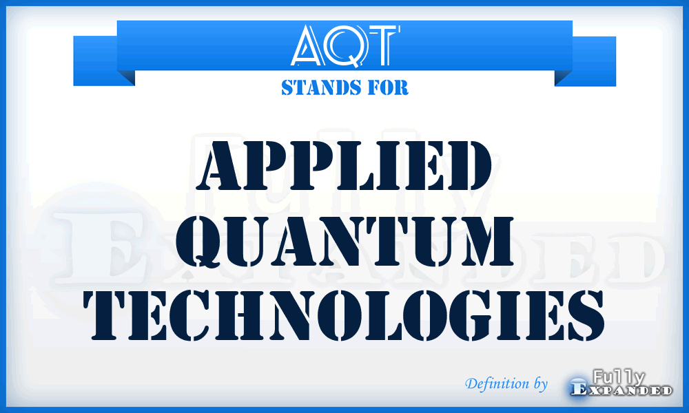 AQT - Applied Quantum Technologies