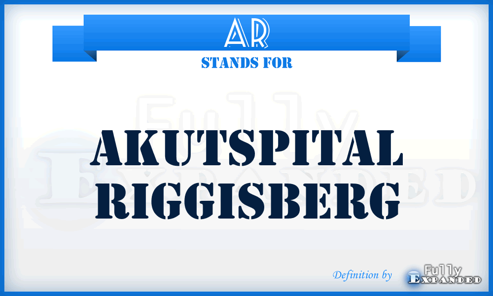 AR - Akutspital Riggisberg