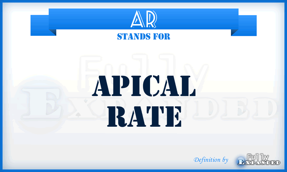 AR - Apical Rate
