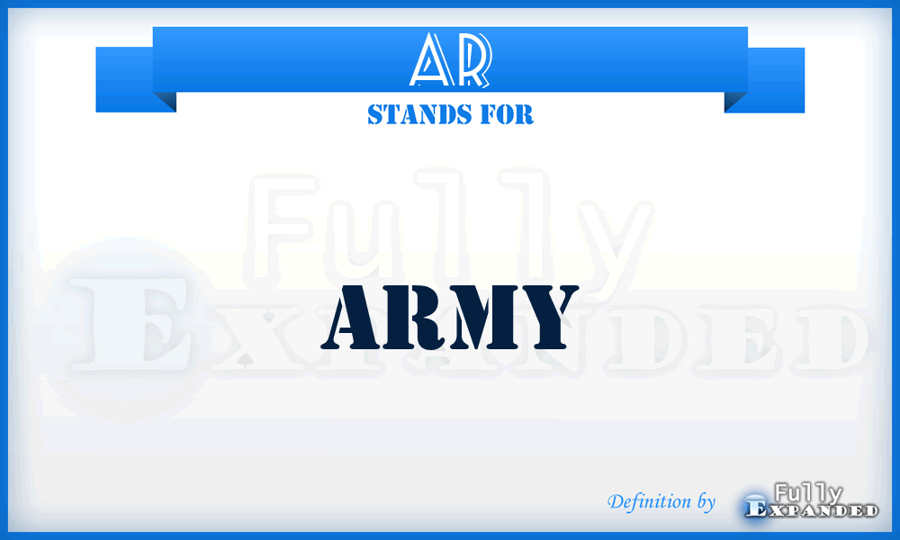 AR - Army