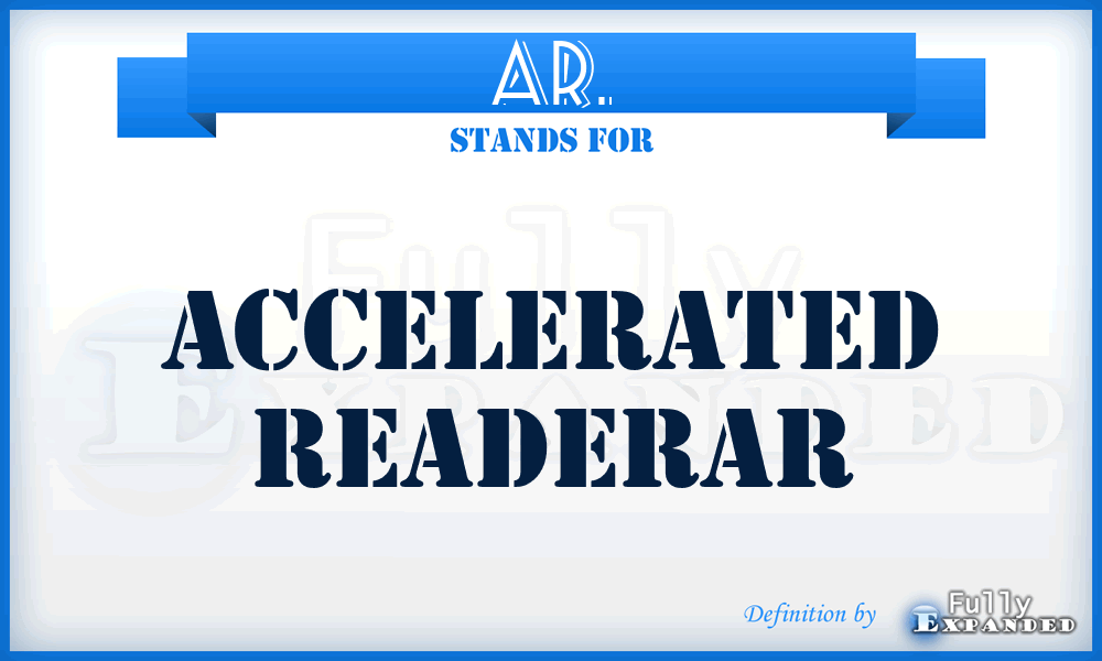 AR. - Accelerated Readerar