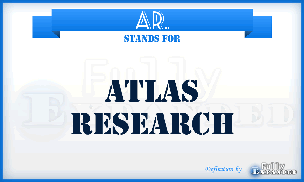 AR. - Atlas Research