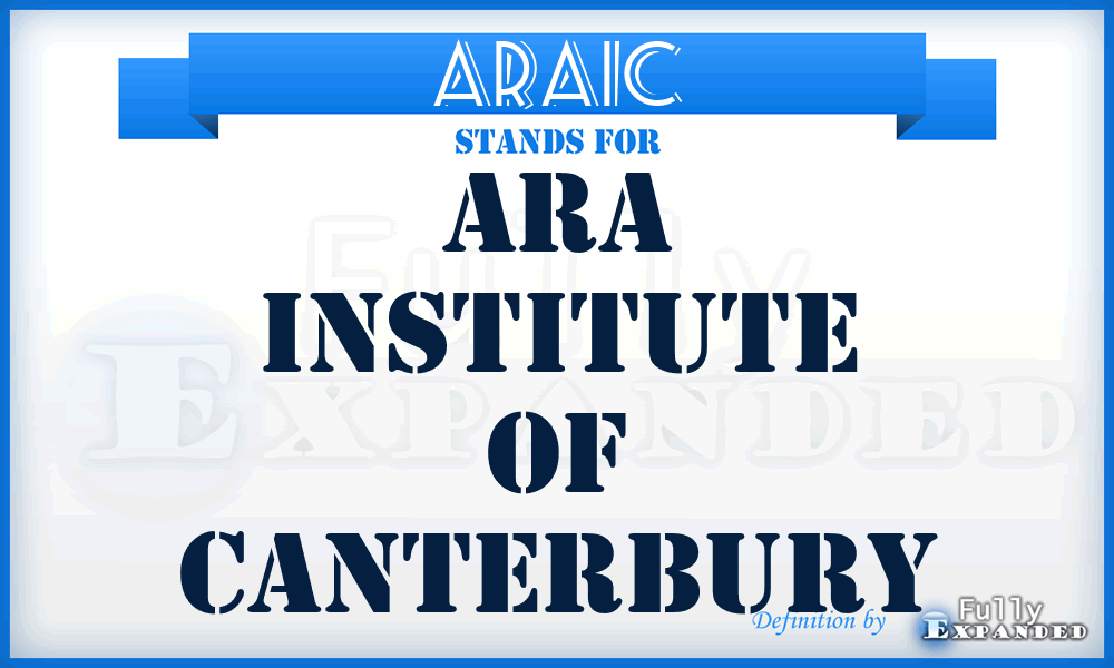 ARAIC - ARA Institute of Canterbury