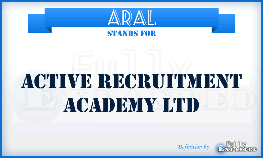 ARAL - Active Recruitment Academy Ltd