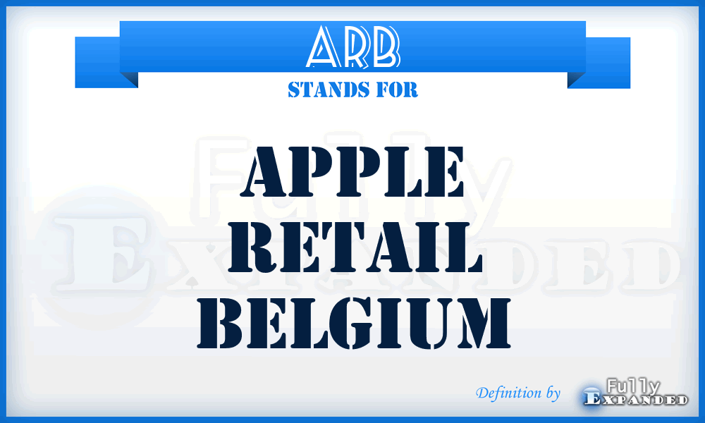 ARB - Apple Retail Belgium