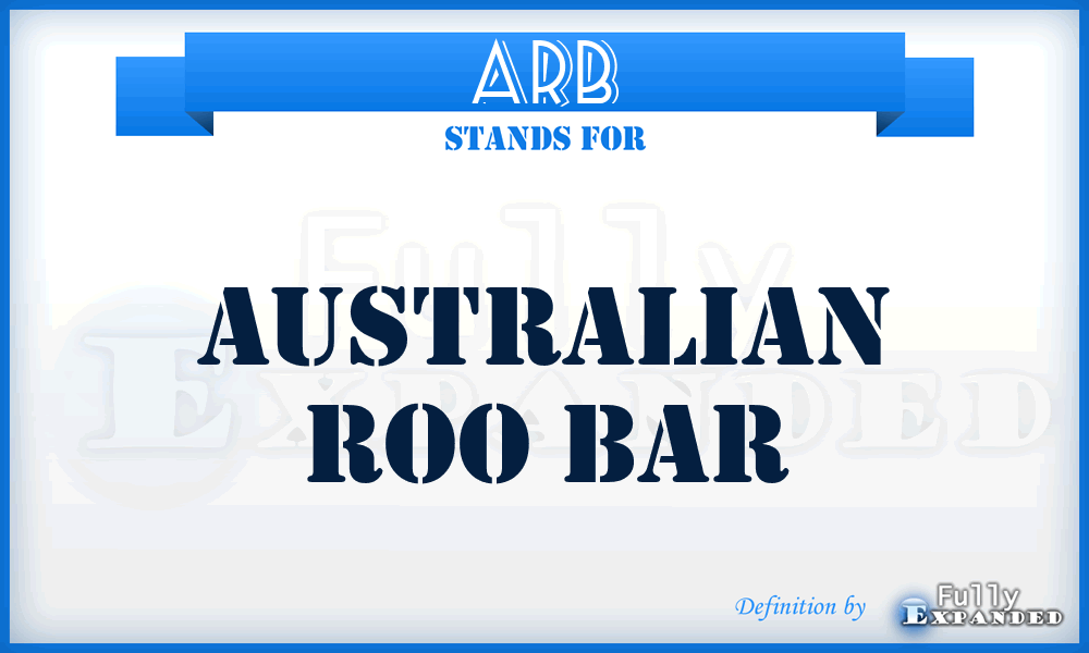 ARB - Australian Roo Bar