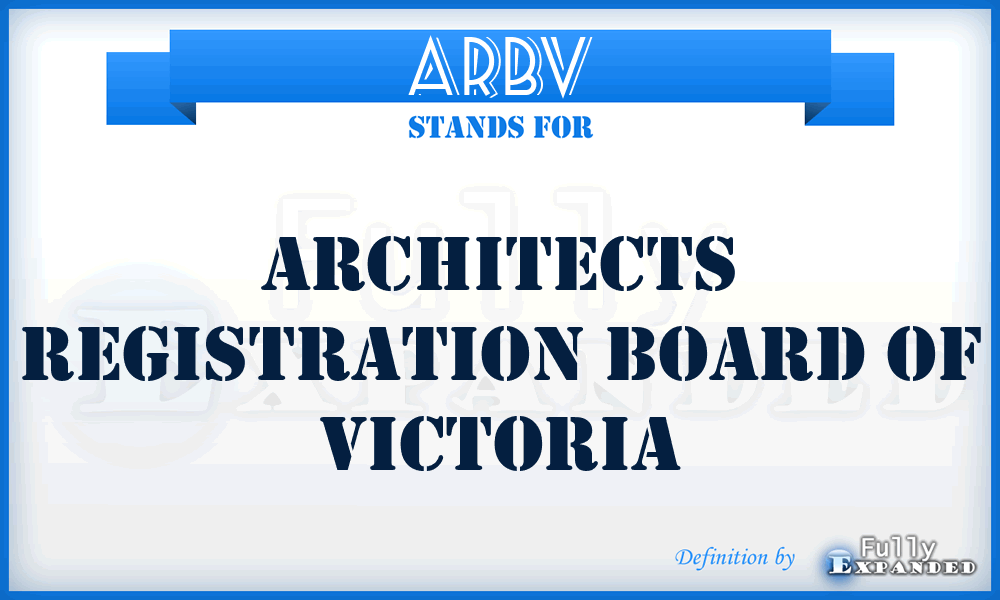 ARBV - Architects Registration Board of Victoria