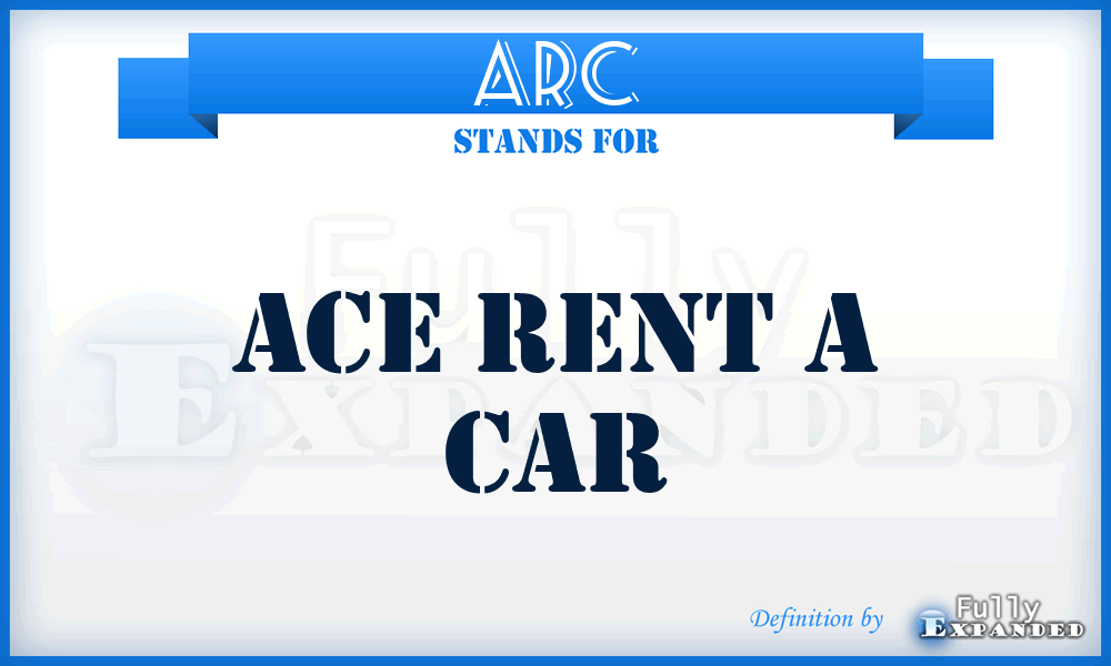 ARC - Ace Rent a Car
