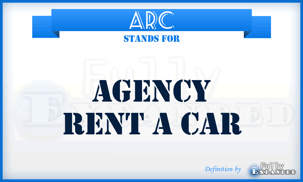 ARC - Agency Rent a Car