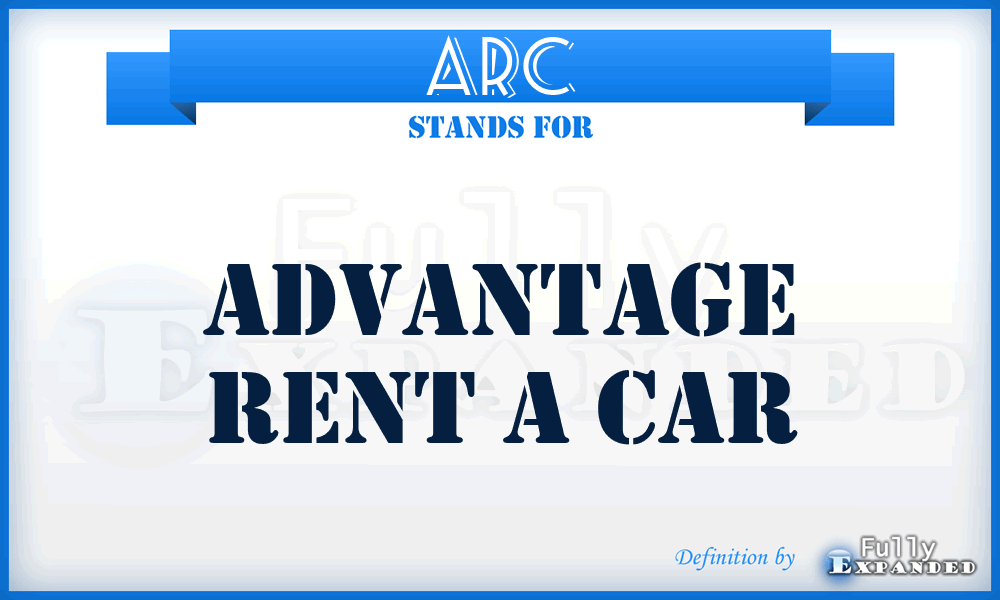 ARC - Advantage Rent a Car