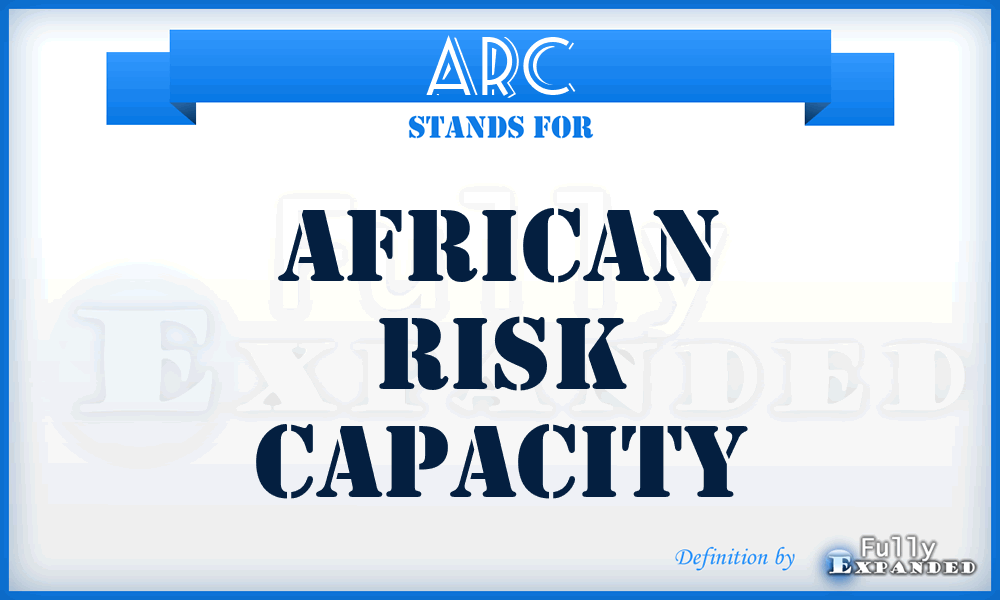 ARC - African Risk Capacity