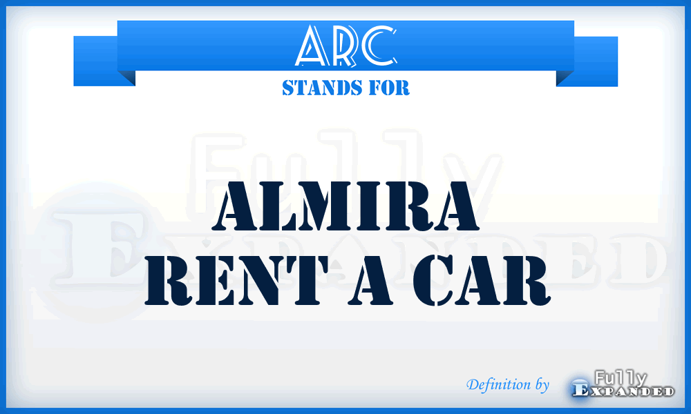ARC - Almira Rent a Car