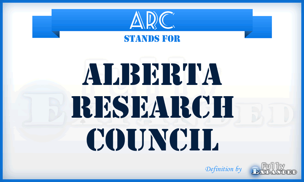 ARC - Alberta Research Council