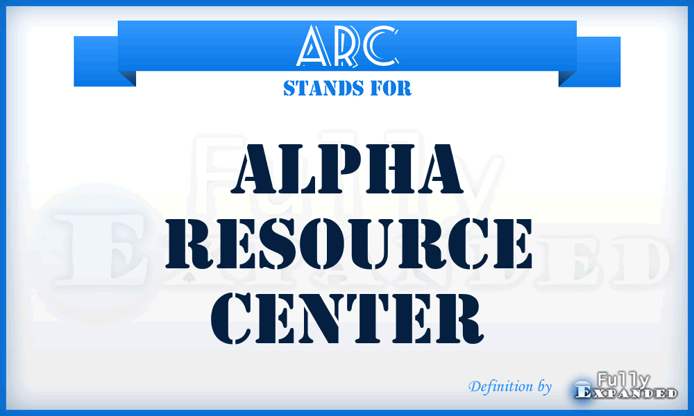 ARC - Alpha Resource Center