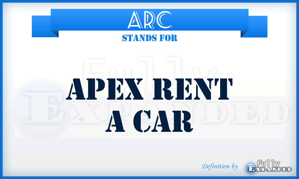 ARC - Apex Rent a Car