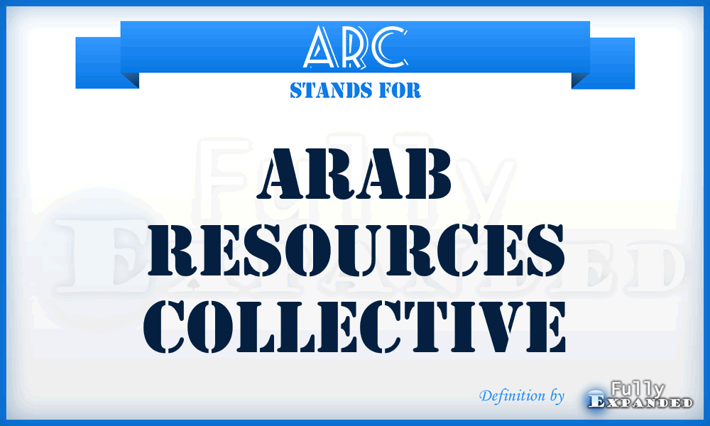 ARC - Arab Resources Collective