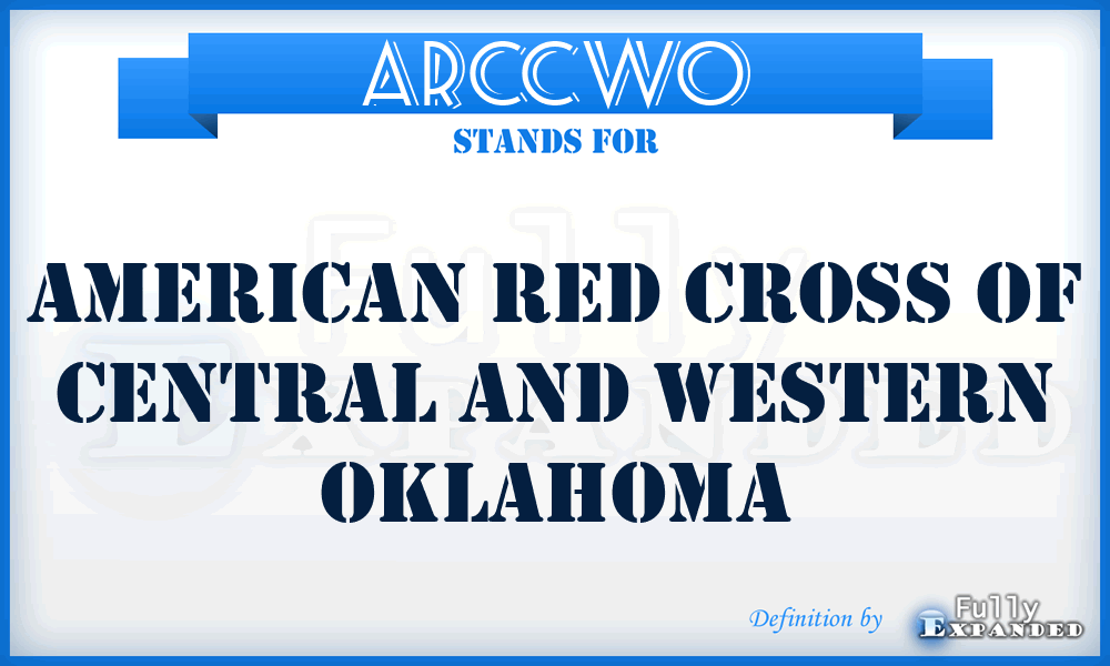 ARCCWO - American Red Cross of Central and Western Oklahoma