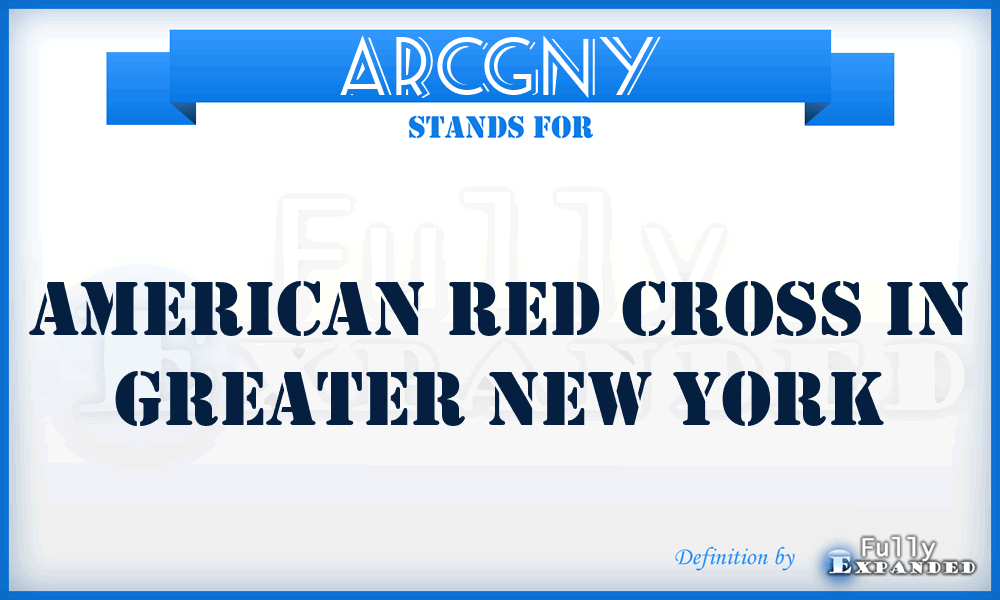 ARCGNY - American Red Cross in Greater New York