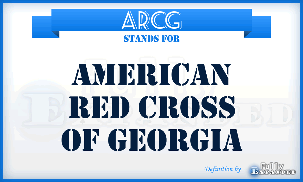 ARCG - American Red Cross of Georgia