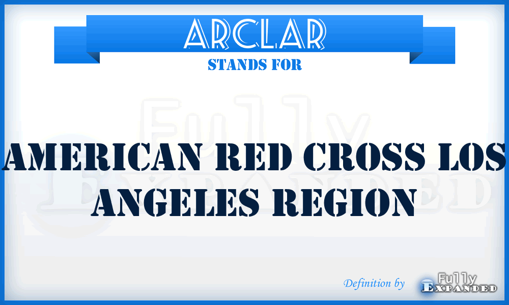 ARCLAR - American Red Cross Los Angeles Region