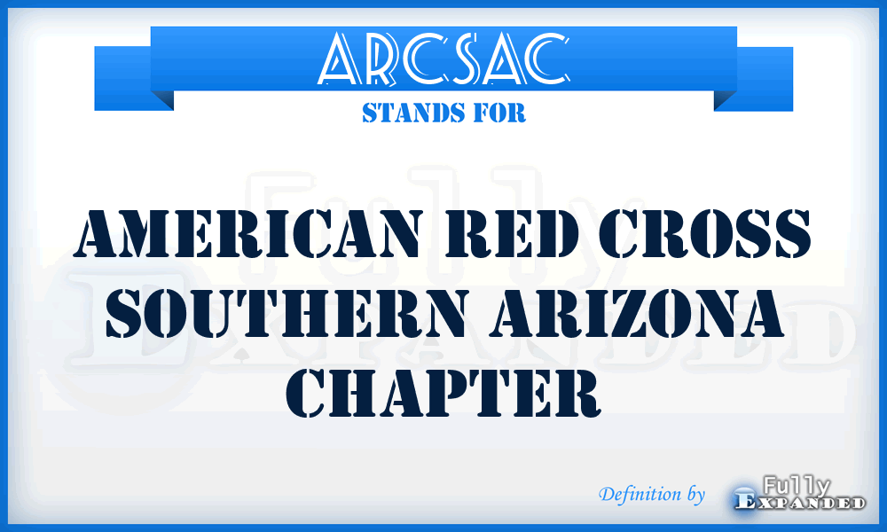 ARCSAC - American Red Cross Southern Arizona Chapter