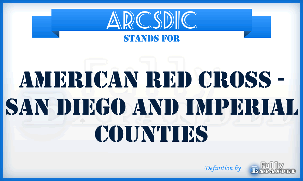 ARCSDIC - American Red Cross - San Diego and Imperial Counties
