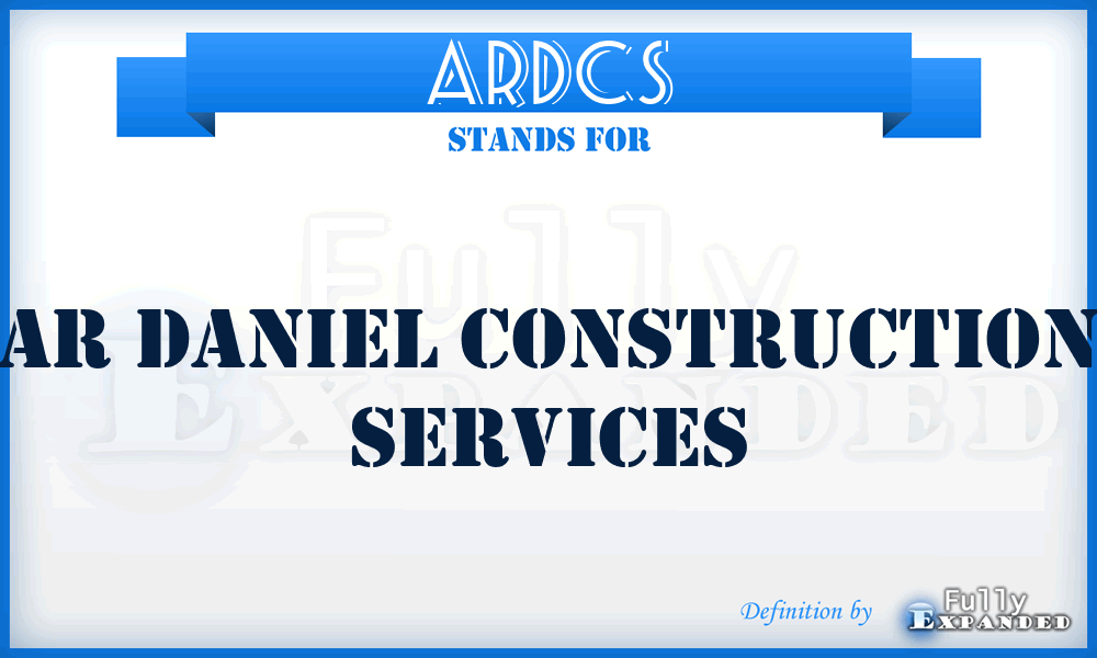 ARDCS - AR Daniel Construction Services