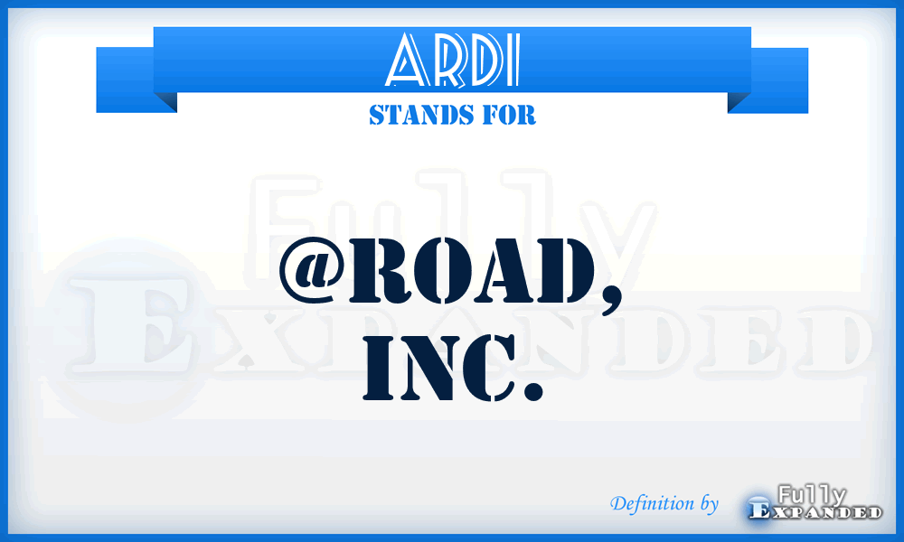 ARDI - @Road, Inc.