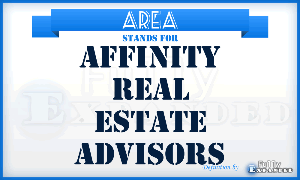 AREA - Affinity Real Estate Advisors